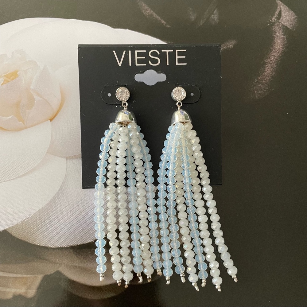 Vieste Beaded Tassel Earrings